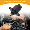 Black idle air control valve with brass tip and mounting flange for toyota tacoma 2000-2004 shown during engine repair