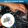 Gray plastic idle air control valve with two threaded ports and gasket for toyota tercel 1995-1998 iacv motor