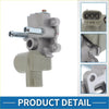 Gray metallic power steering pressure control valve with beige plastic housing and chrome fittings for toyota tercel iacv motor