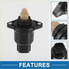 Black plastic idle air control valve for Toyota Wigo with beige rubber cap and multi-pin connector back view