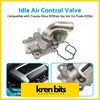 Silver metallic idle air control valve with curved pipe and brackets for toyota hilux rzn149 154 169 174 models
