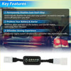 Black rectangular auto start stop shutoff device with white connectors and start stop shutoff label for toyota tacoma 2024 2025
