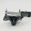 Black metal idler arm mount for Nissan Datsun BigM D21 1985-1999 with glossy finish and angular design