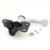 Idler arm for nissan datsun king cab 2wd 1985-1999 black metal steering linkage with silver hardware shown from back side