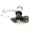 Black and silver metal idler arm mount with flanged base plate for Nissan Datsun King Cab D21 1985-1999