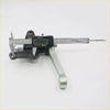 Stainless steel digital caliper with black casing and silver jaws used for measuring idler arm for toyota hilux mighty 2wd