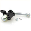Idler arm for toyota hilux mighty 2wd 1988-1997 with black and silver metal ball hitch and shiny chrome sphere finish