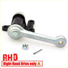 Idler arm for Toyota Hilux Mighty 2WD 1988-1997 with silver metal gear lever arm and black plastic housing with nut and pin