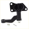 Black painted metal idler arm lh ball joint with mounting bracket and hardware for nissan d22 crew cab 1997-2004