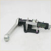 Silver metal crank handle with black rubber grip being measured by digital caliper for toyota hilux MTX 5th gen idler arm support