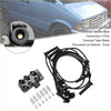 Black ignition coil pack with four terminals, black spark plug wires, and silver-tipped spark plugs for ford explorer sport trac