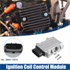 Silver ignition coil control module for toyota 4runner 1989-1992 with black plastic connector and mounting screws