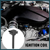 Black ignition coil with rectangular housing and cylindrical stem for Toyota 4wd ute offroad engine systems from 2000 to 2005