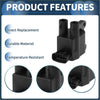 Black plastic ignition coil pack for toyota 4runner 1995-2002 with two cylindrical terminals and multi-pin connector back view