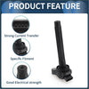 Black plastic ignition coil pack with rectangular connector and threaded base for 2017-2018 toyota sienna