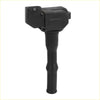 Black plastic ignition coil with rectangular connector and cylindrical base for reliable 4wd ute offroad repair replacement