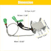 Silver metallic ignition control module with green connectors and black wiring for toyota 4runner 1984-1989