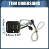 Black rectangular ignition control module with multi-colored wiring and gray connector for toyota 4runner pickup 22re