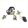 Silver ignition cylinder door bootlock with black wiring and white connector plus keys for nissan cefiro a30 1994-2000