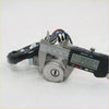 Silver metal ignition cylinder switch with keyhole and wiring for mazda b series measured by digital caliper
