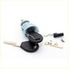 Black plastic key fob with metallic key attached to silver ignition cylinder switch for nissan d21 pathfinder 1986-1994