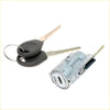 Silver ignition cylinder switch with two black key fobs and keys for nissan np300 terrano 2001-2004