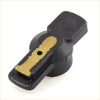 Black plastic ignition distributor rotor for nissan datsun 620 1972-1979 with gold metal insert and central hole
