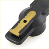 Black plastic ignition distributor rotor keychain for nissan datsun 620 1972-1979 with gold metal plate and oval hole