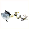 Silver ignition door boot switch set with black rubber boot and keys for nissan sentra b13 sunny super saloon