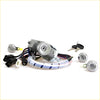 Gray ignition door fuel lid lock for ford courier ranger everest 1998-2006 with silver key cylinder and wiring bundle