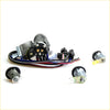 Gray and black ignition door fuel lid lock with multicolored wiring for ford courier ranger everest 1998-2006