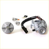 Silver ignition door fuel tank lock set with key cylinder and wiring harness for toyota hilux 4th gen 1983-1988