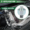 Silver metallic hexagonal ignition knock sensor with threaded top and black connector for 2001-2004 toyota tundra