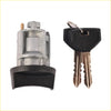 Silver and black ignition lock cylinder with two matching keys for dodge ram 1500 2500 3500 jeep grand