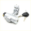 Silver metal ignition lock with black plastic parts and two keys for nissan bluebird 610 710 160b models