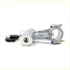 Silver metal ignition lock with black key fob and keys for Nissan Bluebird 610 710 160B 180 140J 160J 200B