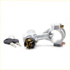 Silver motorcycle ignition lock switch with black key fob and two keys for datsun nissan pathfinder sd23 d23 720