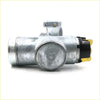 Galvanized metal ignition starter lock switch with black and yellow connectors for datsun nissan 610 710 b210 f10 back view