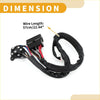 Black corrugated wire harness with multi-colored wires and connector for ignition starter switch fits toyota 4wd ute offroad