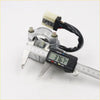 Silver metallic clutch cable housing with black coil wire and beige connector for ignition steering lock nissan sentra 95-99