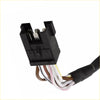 Black plastic ignition switch connector with multicolored wires for ford new holland ts tm series 4wd ute offroad use