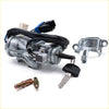 Silver metal ignition switch assembly with black key and wiring harness for mitsubishi pajero montero sport 1996-2008