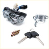 Silver ignition switch assembly with black wiring and two black keys for mitsubishi pajero montero sport 1996-2008