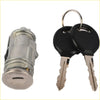 Silver ignition switch cylinder with matching black key fobs and metallic keys for dodge dakota durango ram truck