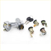 Silver ignition switch assembly with keys and door lock cylinders for nissan pulsar langley n12 1982-1986