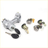 Silver metal ignition switch assembly with keys and door lock parts for nissan pulsar langley n12 1982-1986