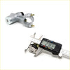 Silver ignition switch with cylindrical body and brass fasteners for nissan pulsar langley n12 1982-1986 back view