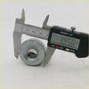 Silver cylindrical lock cylinder with keyway slot and engraved markings measured by caliper for toyota hilux ignition switch door fuel cap lock