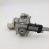 Silver metallic ignition switch with beige plastic connector and engraved markings measured by digital caliper for toyota hilux