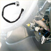 Black coiled cable with white plastic connector and black electrical plug for ignition switch key toyota pickup 1979 1981